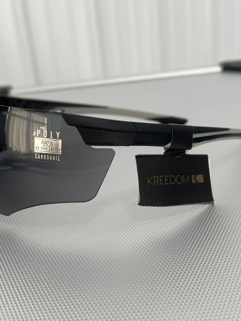 Kreedom Polycarbonate Polarized Sunglasses UV Protection Black Gray Outdoor NEW